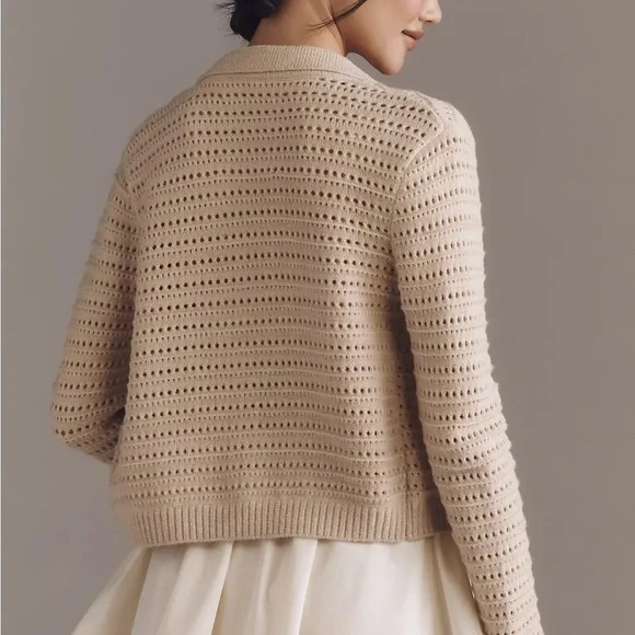 NWT! Anthropologie NVLT Collared Knit Lady Jacket - Size XS - Picture 2 of 4